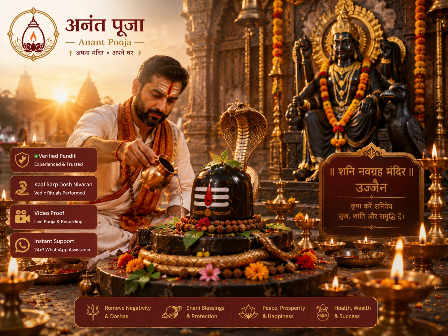 Navgrah temple in Ujjain — Navgrah Shanti Puja to balance the nine planets
