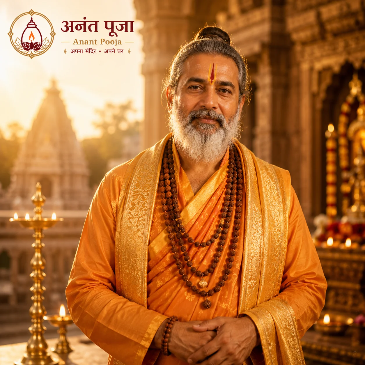 Verified temple acharya who performs Baglamukhi anushthan for Anant Pooja