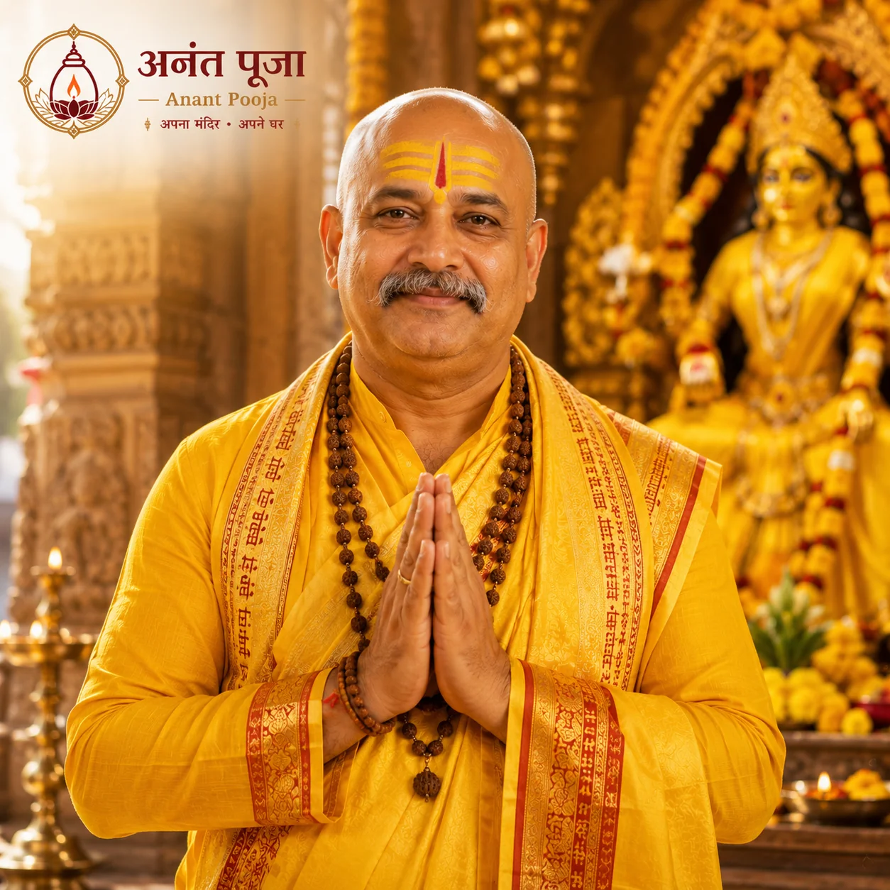 Verified temple acharya who performs Navgrah Shanti havan in Ujjain for Anant Pooja